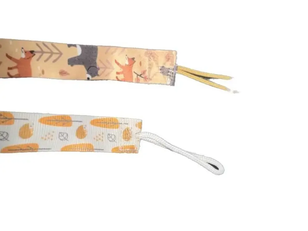 Nuby Woodland Animal and Leaf Print Pacifier Clips - 2 Pc